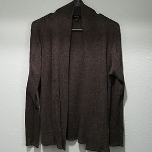 W's L Chocolate Brown Knitted Cardigan